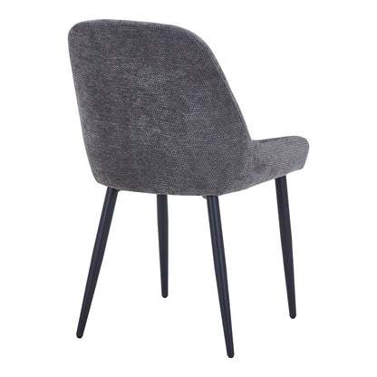 Larissia Chair Anthracite Fabric-Black Metal Leg 53x59x89