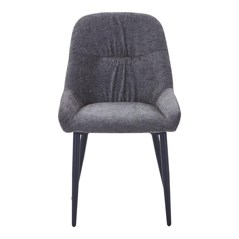 Larissia Chair Anthracite Fabric-Black Metal Leg 53x59x89
