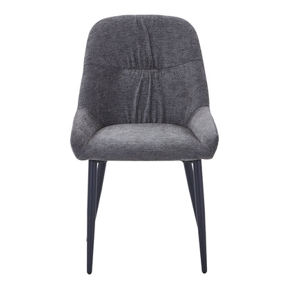 Larissia Chair Anthracite Fabric-Black Metal Leg 53x59x89