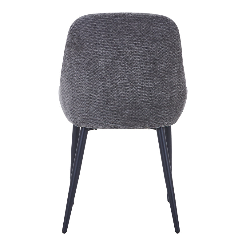 Larissia Chair Anthracite Fabric-Black Metal Leg 53x59x89