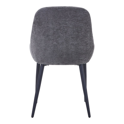 Larissia Chair Anthracite Fabric-Black Metal Leg 53x59x89