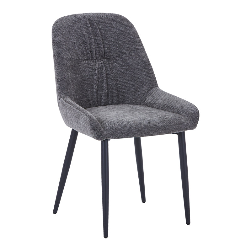 Larissia Chair Anthracite Fabric-Black Metal Leg 53x59x89