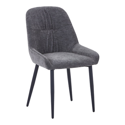 Larissia Chair Anthracite Fabric-Black Metal Leg 53x59x89