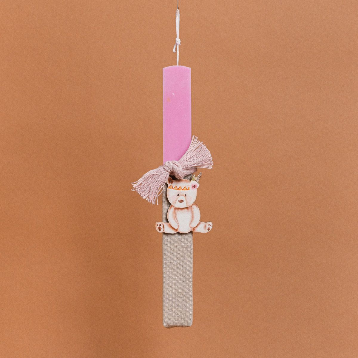 Λαμπάδα Στολισμένη “Αρκουδάκι” σε Συσκευασία Δώρου