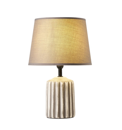 TLC 6034 ΠΟΡΤΑΤΙΦ ΚΕΡΑΜΙΚΟ ΜΕ ΓΡΑΜΜΩΣΕΙΣ ΑΜΠΑΖΟΥΡ ΓΚΡΙ 1xΕ27 Φ22x34