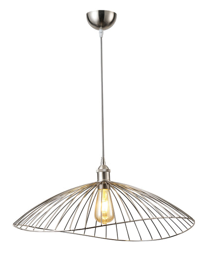 PDC 6084 CR 1/Φ ΜΕΤΑΛΛΙΚΟ ΚΟΥΡΜΠΑ ΝΙΚΕΛ 1xΕ27 Φ60x(18-110)