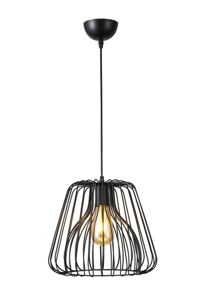 PDC 6110 BK 1/Φ ΜΕΤΑΛΛΙΚΟ ΜΑΥΡΟ ΜΕ ΔΙΠΛΟ ΚΑΠΕΛΟ Ε27 Φ30x(26-100)