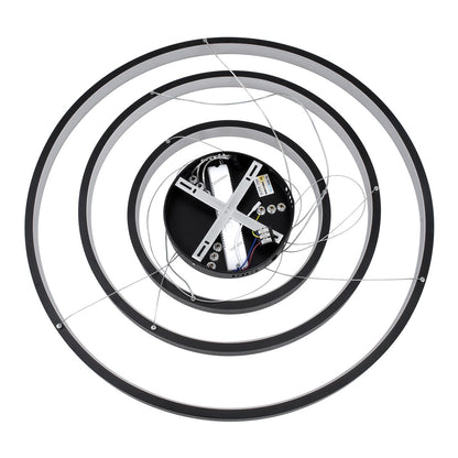 NEMESIS KLV-101-0220-V2 Κρεμαστό Φωτιστικό Οροφής LED 120W 12000lm 180° AC 220-240V IP20 Ρυθμιζόμενο Λευκό CCT με Χειριστήριο από 2700K έως 6000K Dimmable - Lumileds SMD Chip - Μαύρο Ματ - Μ80 x Π80 x Υ80
