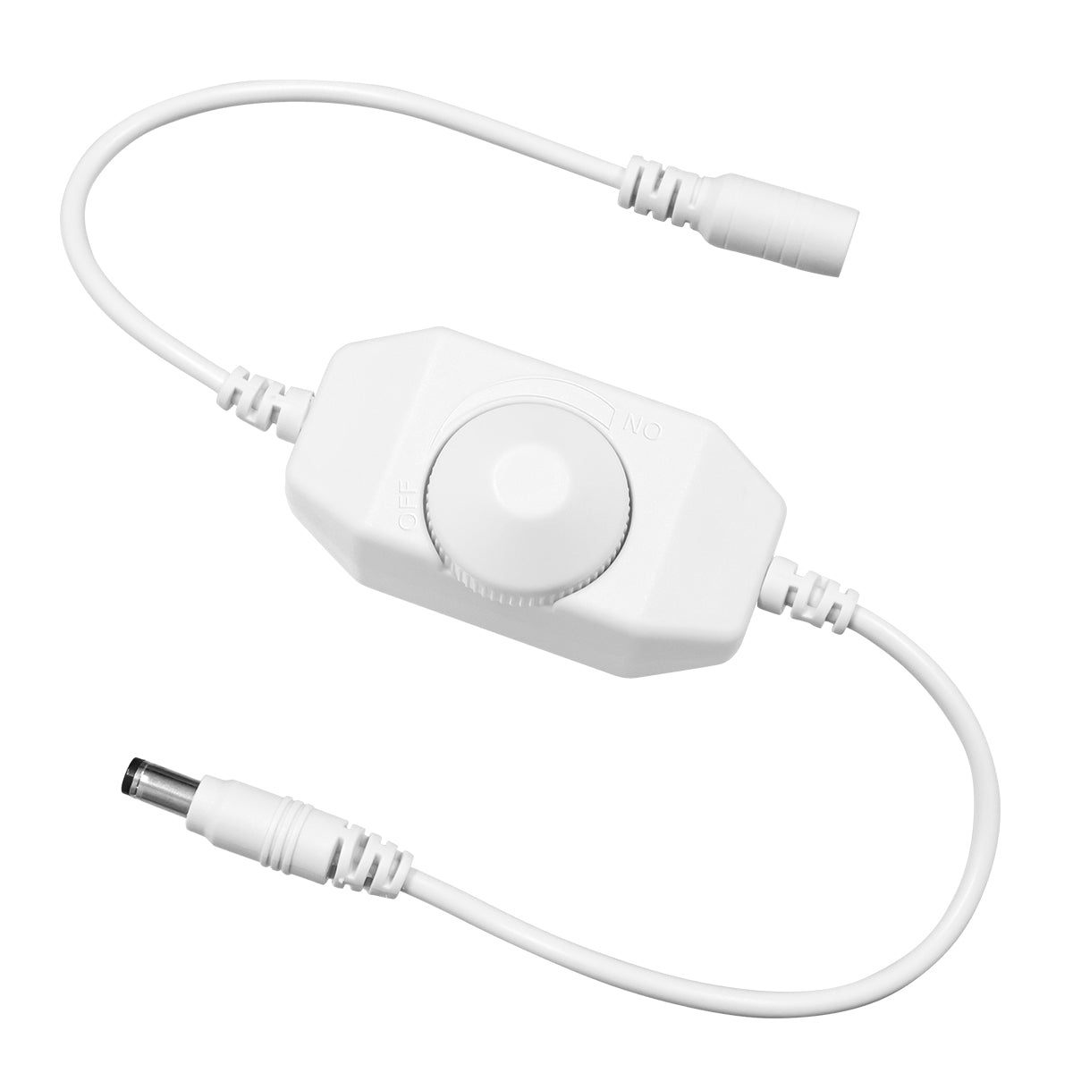 DIMMERANO 73305 Διακόπτης On/Off & Dimming με 1 x 5A 120W Κανάλι DC 12-24V 5A 120W Max IP20 - Λευκό - Μ25 x Π2.3 x Υ1.1