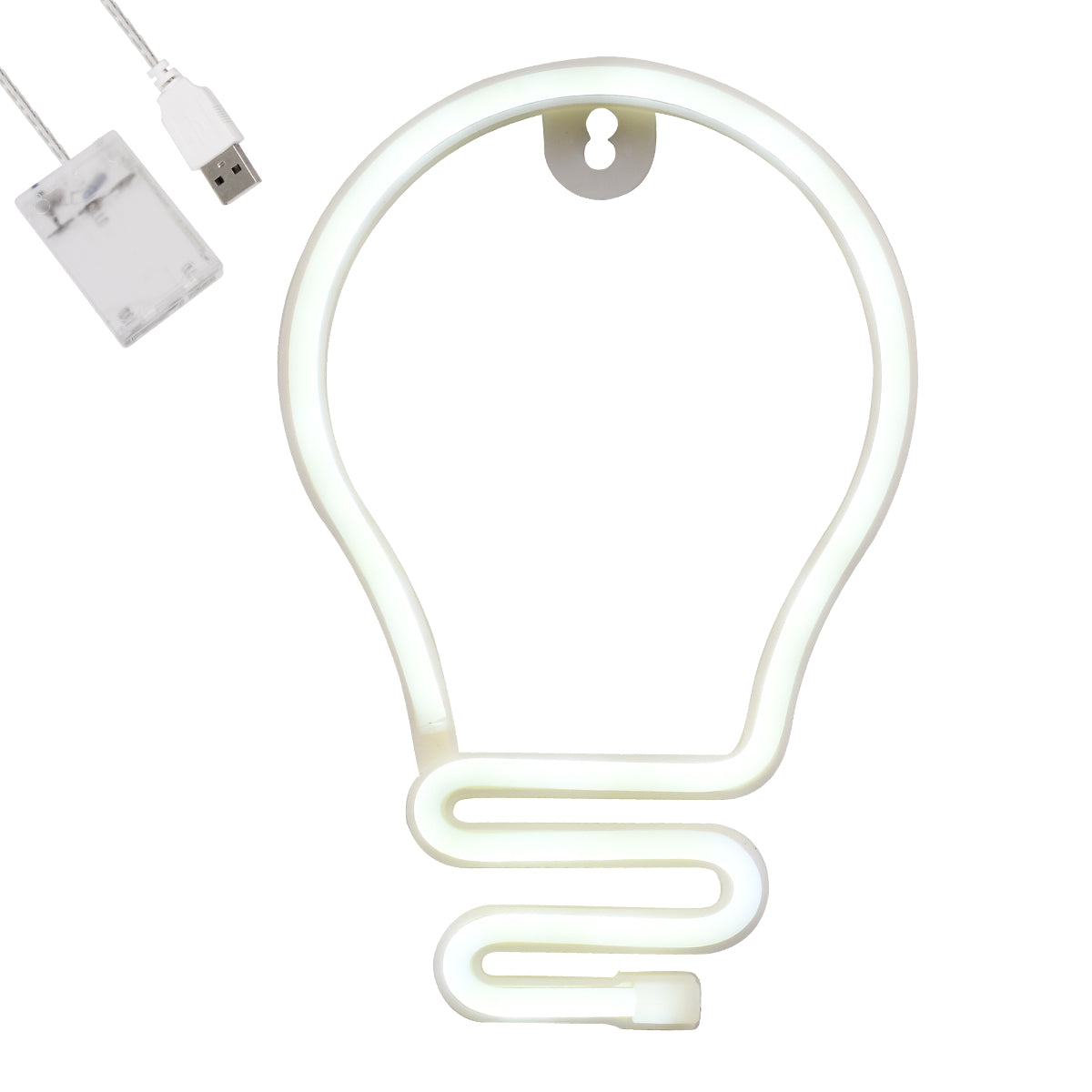 78576 Φωτιστικό Ταμπέλα Φωτεινή Επιγραφή NEON LED Σήμανσης LAMP 5W με Καλώδιο Τροφοδοσίας USB - Μπαταρίας 3xAAA (Δεν Περιλαμβάνονται) - Ψυχρό Λευκό 6000K