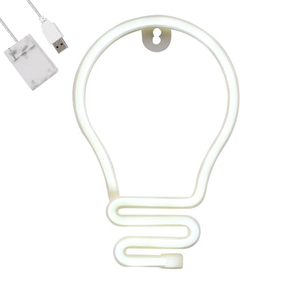 78576 Φωτιστικό Ταμπέλα Φωτεινή Επιγραφή NEON LED Σήμανσης LAMP 5W με Καλώδιο Τροφοδοσίας USB - Μπαταρίας 3xAAA (Δεν Περιλαμβάνονται) - Ψυχρό Λευκό 6000K