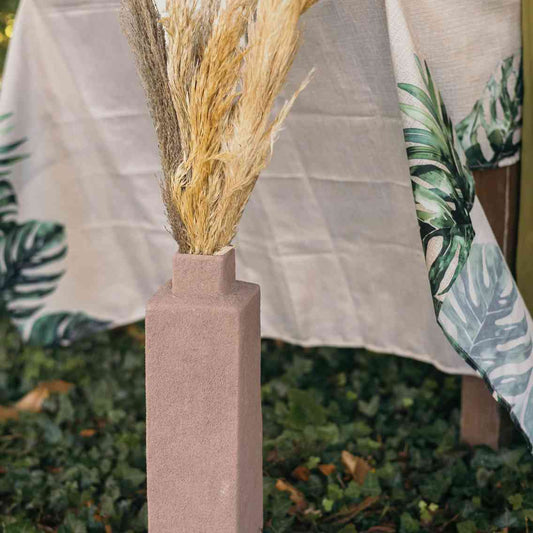 Βάζο Κεραμικό Liora Μπεζ 11x11x45