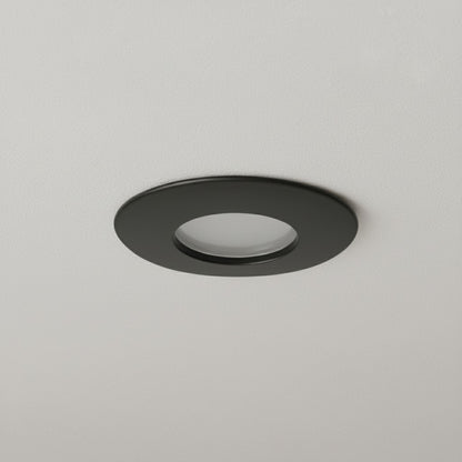 KAPA KLV-101-0038 Χωνευτό Φωτιστικό Downlight Σποτ Μπάνιου για Λάμπα MR16 με Ντουί GU10 AC 220-240V Αδιάβροχο IP65 - Μαύρο Ματ - Μ8.5 x Π8.5 x Υ4.2 / Q7.5