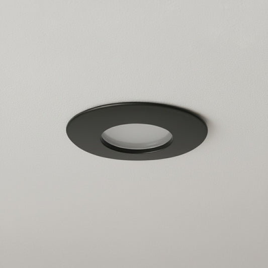 KAPA KLV-101-0038 Χωνευτό Φωτιστικό Downlight Σποτ Μπάνιου για Λάμπα MR16 με Ντουί GU10 AC 220-240V Αδιάβροχο IP65 - Μαύρο Ματ - Μ8.5 x Π8.5 x Υ4.2 / Q7.5