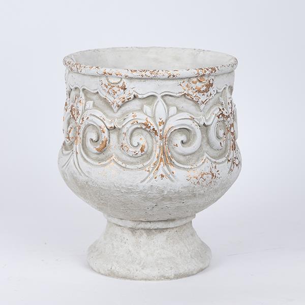 ΒΑΖΟ ΤΣΙΜΕΝΤΕΝΙΟ ΛΕΥΚΟ 22.5x22.5x25.5