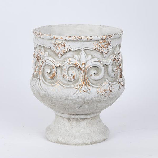 ΒΑΖΟ ΤΣΙΜΕΝΤΕΝΙΟ ΛΕΥΚΟ 22.5x22.5x25.5