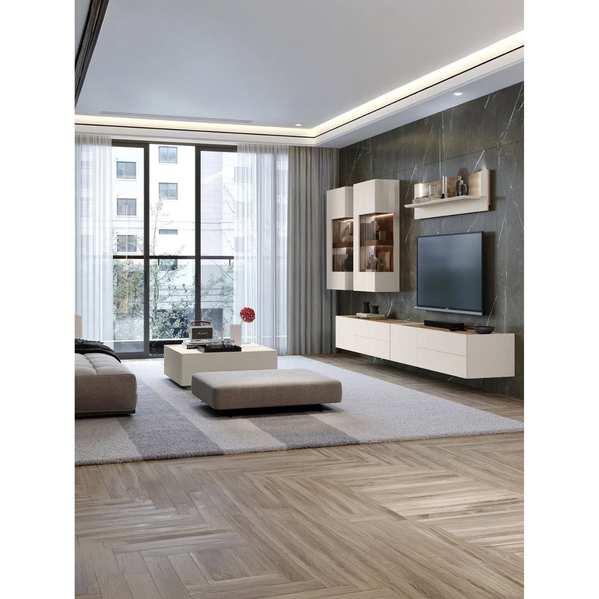 Τραπεζάκι Σαλονιού Spike 90x90x36