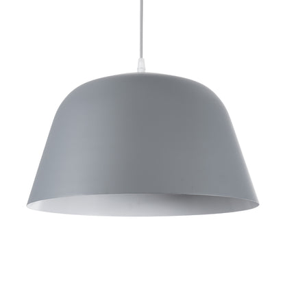 UPVALE 01282 Μοντέρνο Κρεμαστό Φωτιστικό Οροφής με Ντουί 1 x E27 AC 220-240V IP20 - Γκρι & Λευκό - Μ40 x Π40 x Υ24