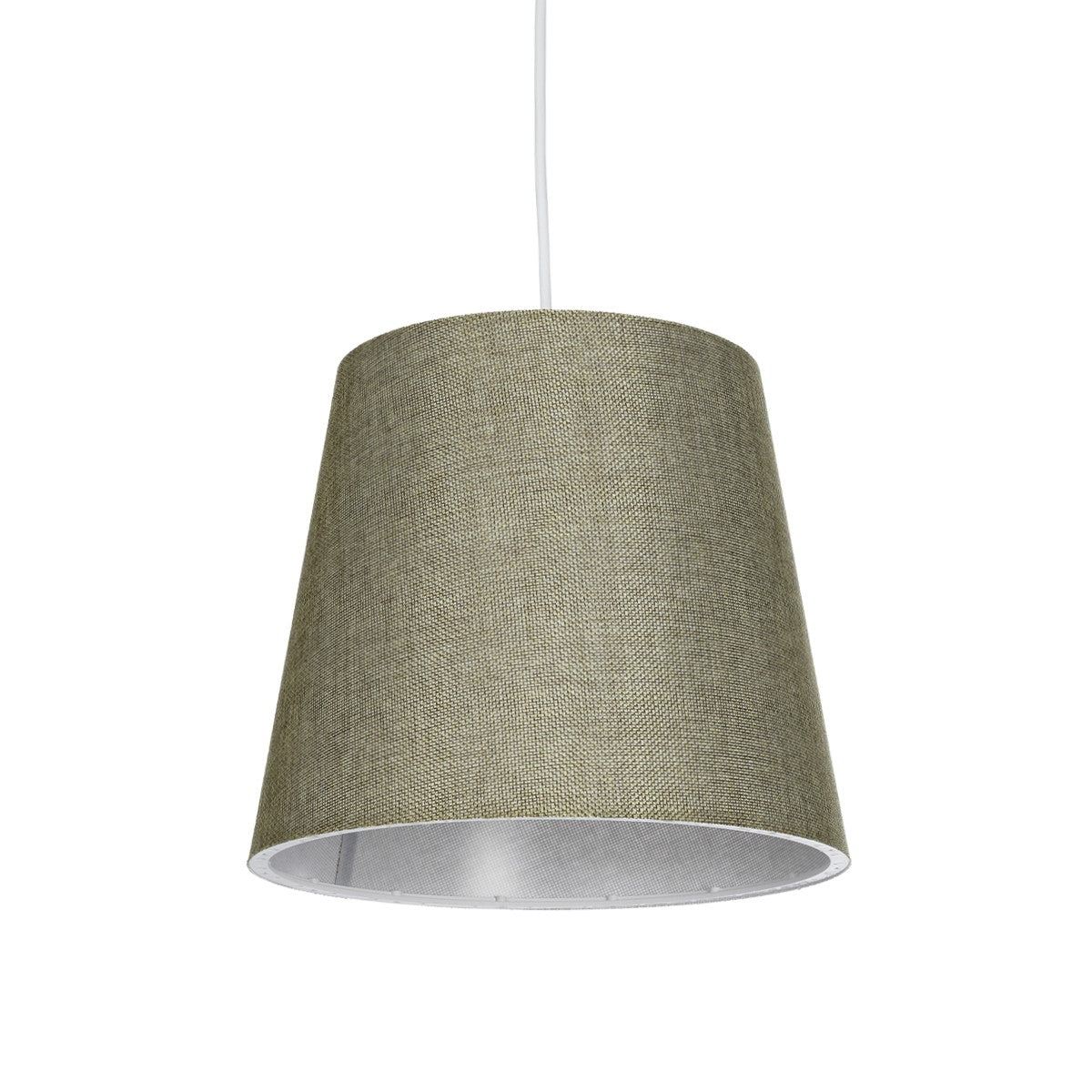CONEY 203-0074 Μοντέρνο Κρεμαστό Φωτιστικό Καπέλο Μονόφωτο 1 x E27 IP20 Πράσινο Ύφασμα - Μ26 x Π26 x Υ93cm