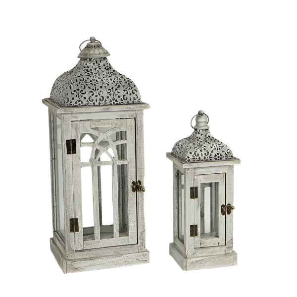 S/2 ΦΑΝΑΡΙΑ ΜΕΤΑΛΛΙΚA - ΞΥΛΙΝΑ ΓΚΡΙ 22x22x55 15x15x38