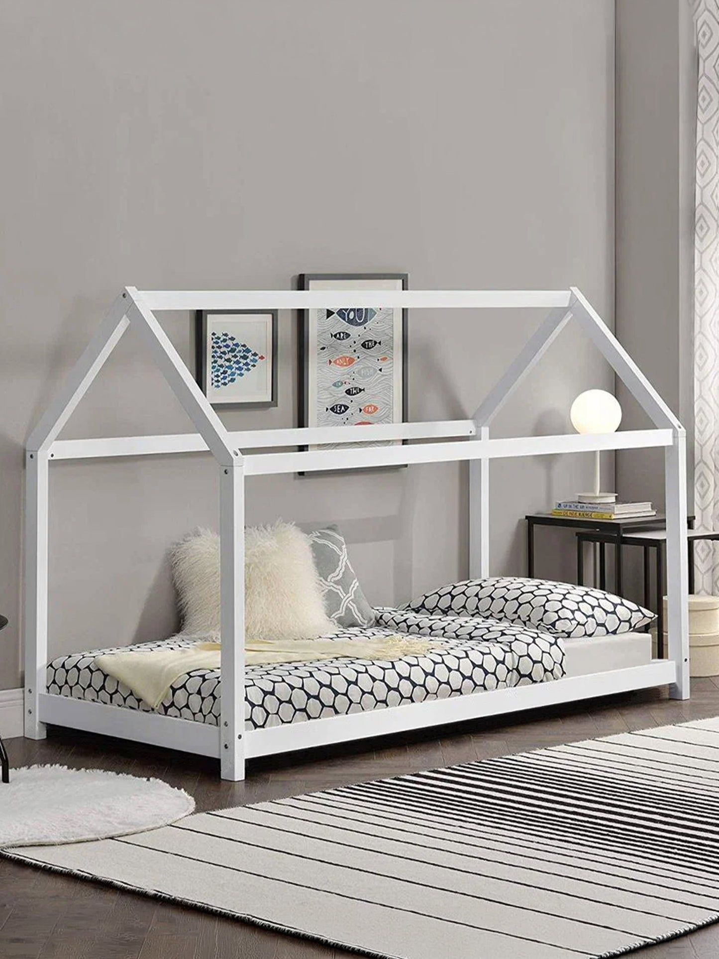 Children's Bed Layla White 98x206x142