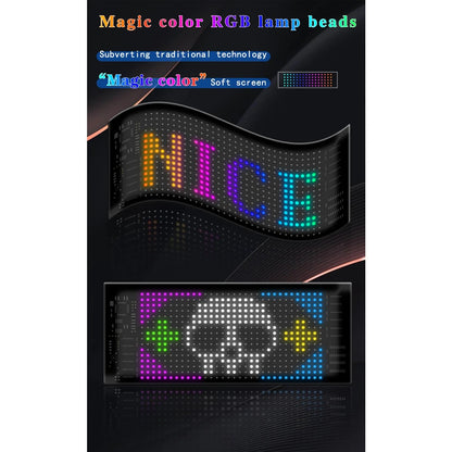 MATRIX GLB-106-0001 Εύκαμπτη Κυλιόμενη Ψηφιακή Επιγραφή P4 32x16 Pixel LED 10W DC 5V 2A με USB 2.0 Αδιάβροχο IP65 Πολύχρωμο RGB - Bluetooth Control μέσω iPIXEL APP - Μ17.3 x Π0.2 x Υ7