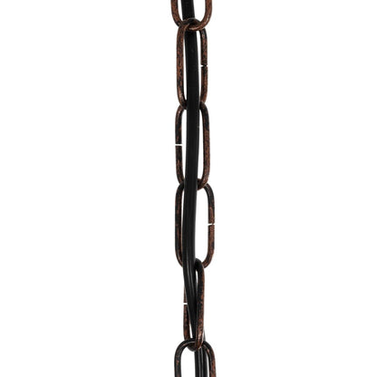 CAMELOT 10001191 Vintage Κρεμαστό Φωτιστικό Οροφής με Ντουί 6 x E27 AC 220-240V IP20 - Χάλκινο & Μπεζ - Μ95 x Π95 x Υ65