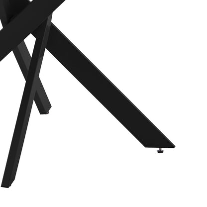 Τραπέζι Dammero MDF σε Ανθρακί Απόχρωση με Πόδι Μαύρο Μέταλλο Φ100x75