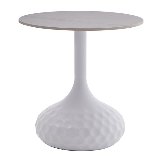 Βοηθητικό Τραπέζι Fabron Λευκό Sintered Stone Φ50x52