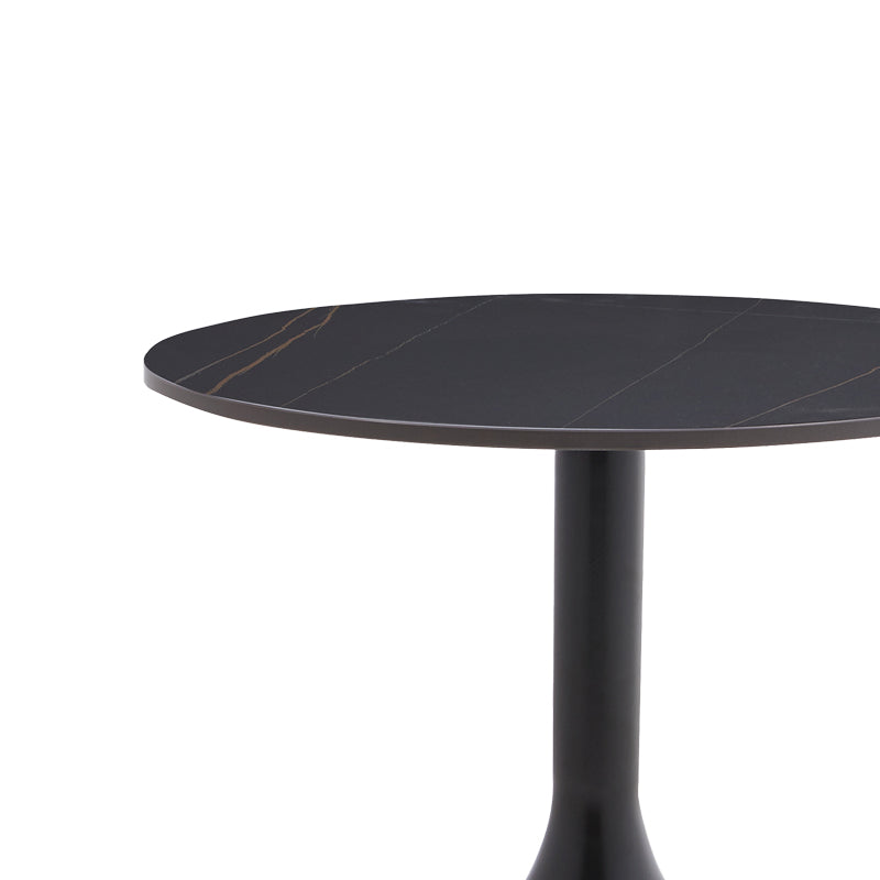 Βοηθητικό Τραπέζι Fabron Μαύρο Sintered Stone Φ50x52