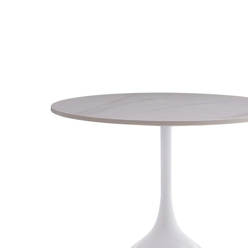 Βοηθητικό Τραπέζι Kousien Λευκό Sintered Stone Φ50x60