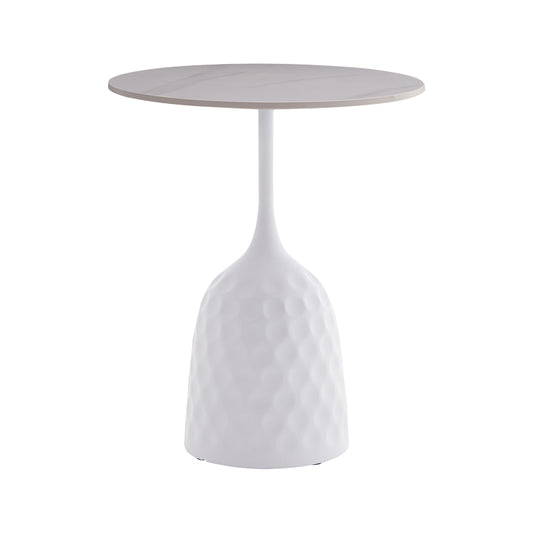 Βοηθητικό Τραπέζι Kousien Λευκό Sintered Stone Φ50x60