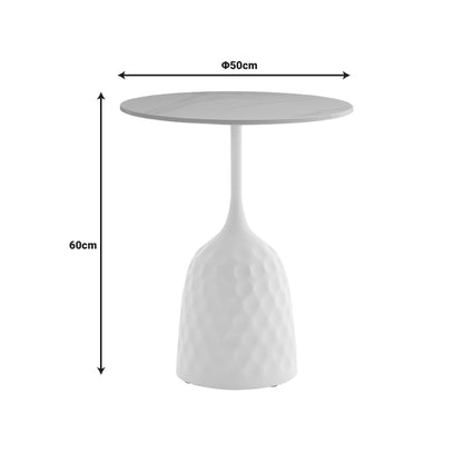 Βοηθητικό Τραπέζι Kousien Μαύρο Sintered Stone Φ50x60