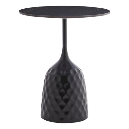 Βοηθητικό Τραπέζι Kousien Μαύρο Sintered Stone Φ50x60