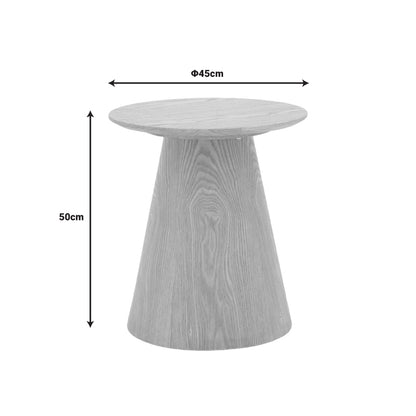 Βοηθητικό Τραπέζι Kayano Καρυδί MDF Φ45x50