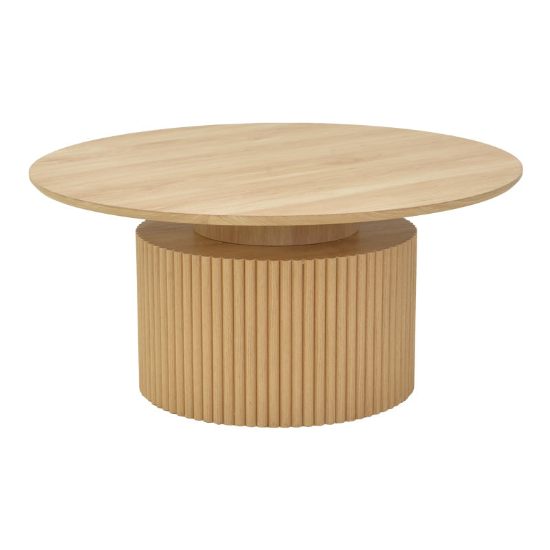 Τραπέζι Σαλονιού Opols MDF σε Φυσική Απόχρωση Φ90x42