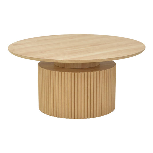Τραπέζι Σαλονιού Opols MDF σε Φυσική Απόχρωση Φ90x42