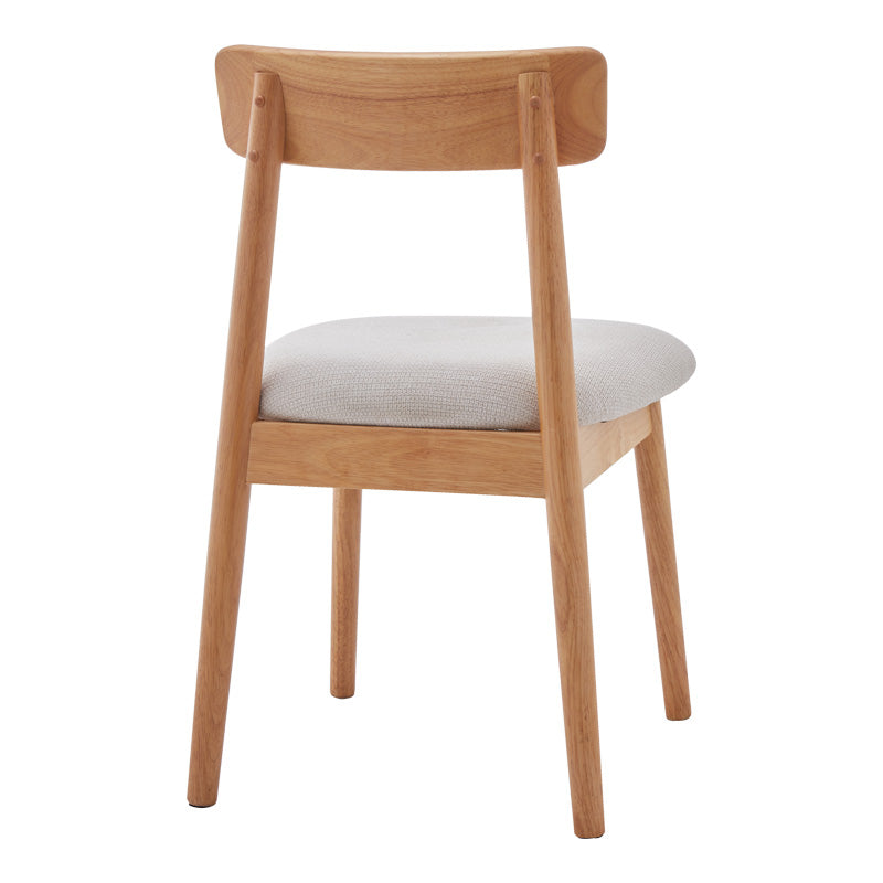 Καρέκλα Tullo Rubberwood σε Φυσική Απόχρωση 46x45x78