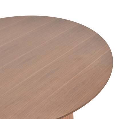 Living Room Table Opols MDF Walnut Φ90x42