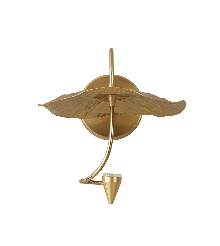 WLC 1290 ΑΠΛΙΚΑ ΜΕΤΑΛΛΙΚΗ LED ΝΟΥΦΑΡΟ ΧΡΥΣΟ LED 20x25.5εκ