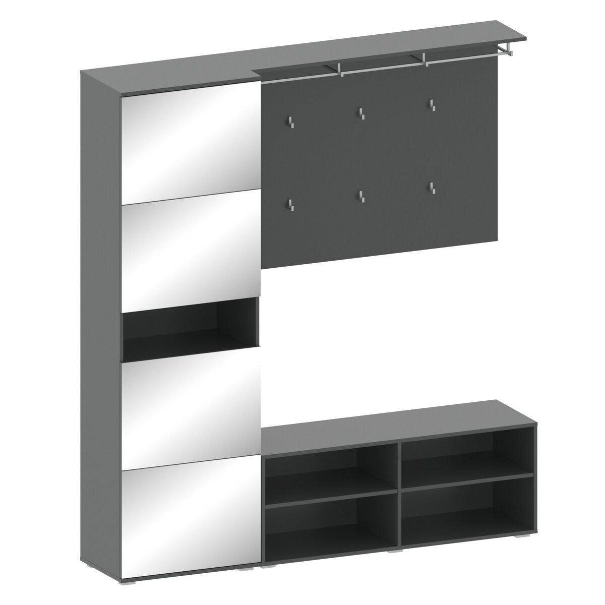 Σετ Εισόδου 3 Τεμ Crocus με Καθρέπτη 208x40x189