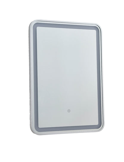 MIC-08 ΚΑΘΡΕΠΤΗΣ NM ΠΑΡΑΛ/ΜΟΣ ΝΙΚΕΛ ΜΑΤ ΚΟΡΝΙΖΑ LED ΦΩΤΙΣΜΟ TOUCH 50x70εκ