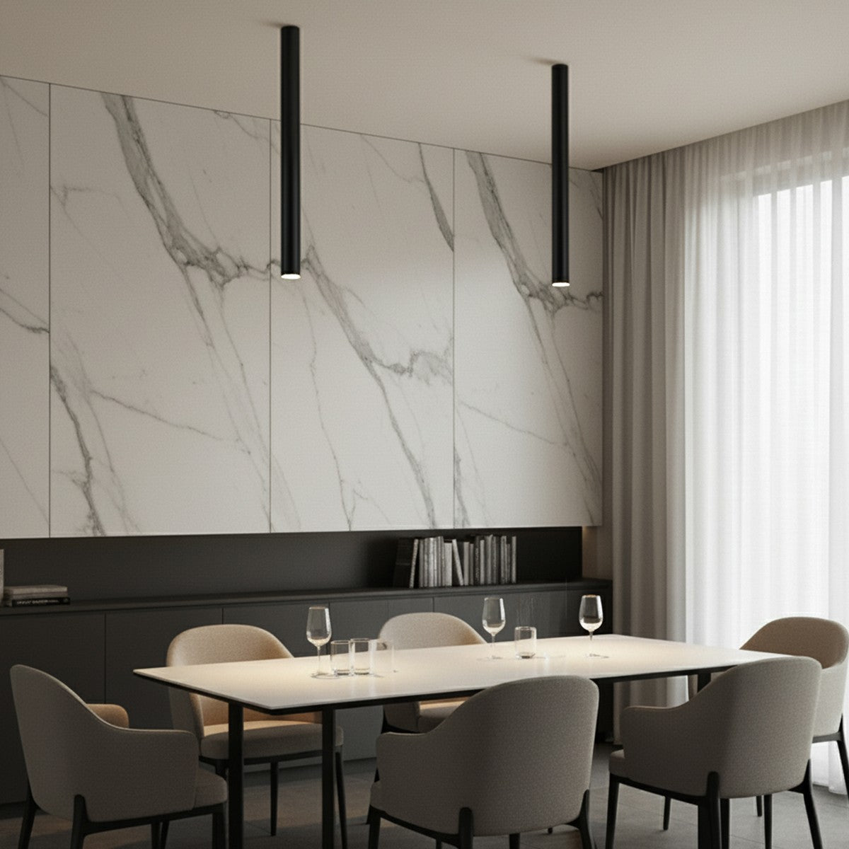 DUCT KLV-101-0054 Φωτιστικό Downlight Σποτ για Λάμπα MR16 με Ντουί GU10 AC 220-240V IP20 - Μαύρο Ματ - Μ6 x Π6 x Υ75