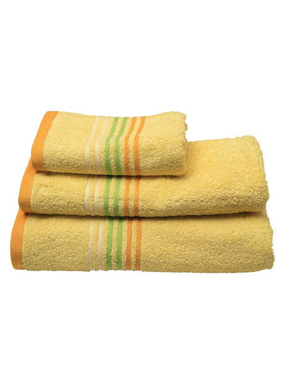 Πετσέτα Πενιέ Stripes Yellow Προσώπου 50x100εκ