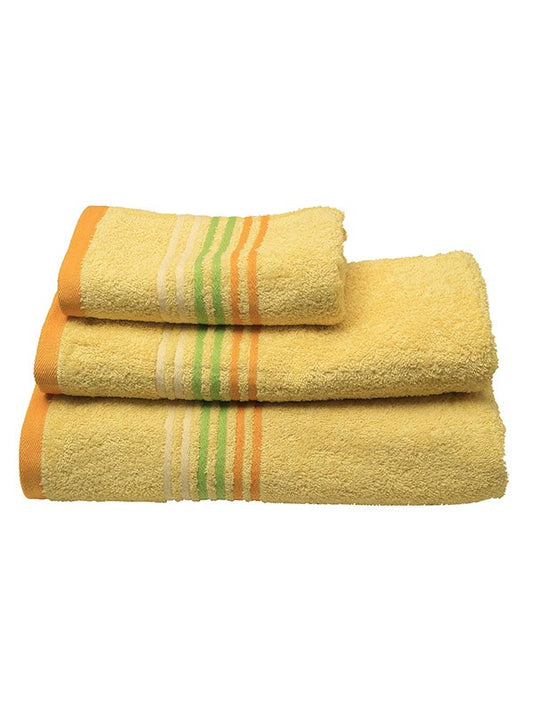 Πετσέτα Πενιέ Stripes Yellow Προσώπου 50x100εκ