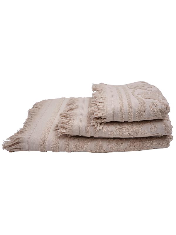 Πετσέτα Κρόσι 1 Beige Μπάνιου 80x150εκ