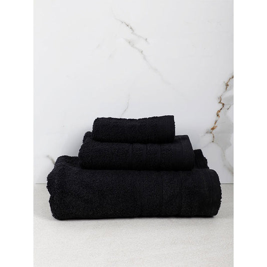 Πετσέτα Χίμπουρι 15 Black Προσώπου 50x90εκ
