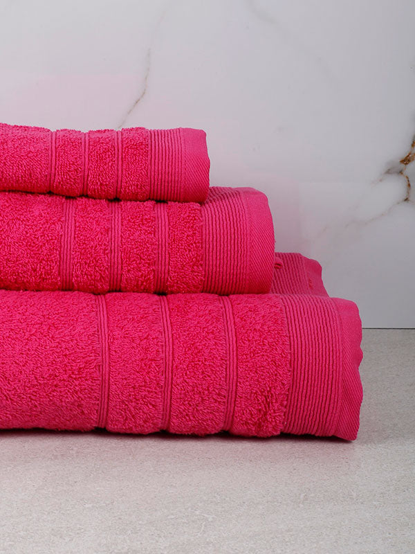 Πετσέτα Χίμπουρι 4 Fuchsia Προσώπου 50x90εκ