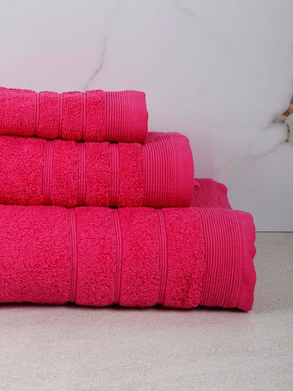 Πετσέτα Χίμπουρι 4 Fuchsia Προσώπου 50x90εκ
