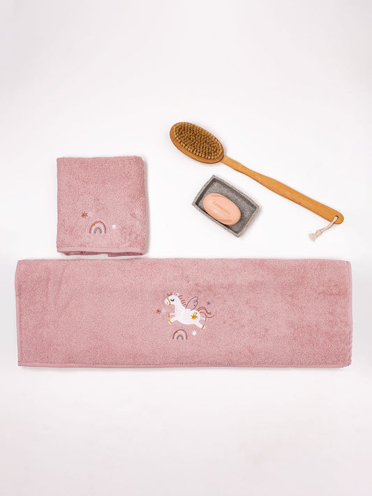 Fluffy Κεντητή Πετσέτα Powder 2 Τμχ.